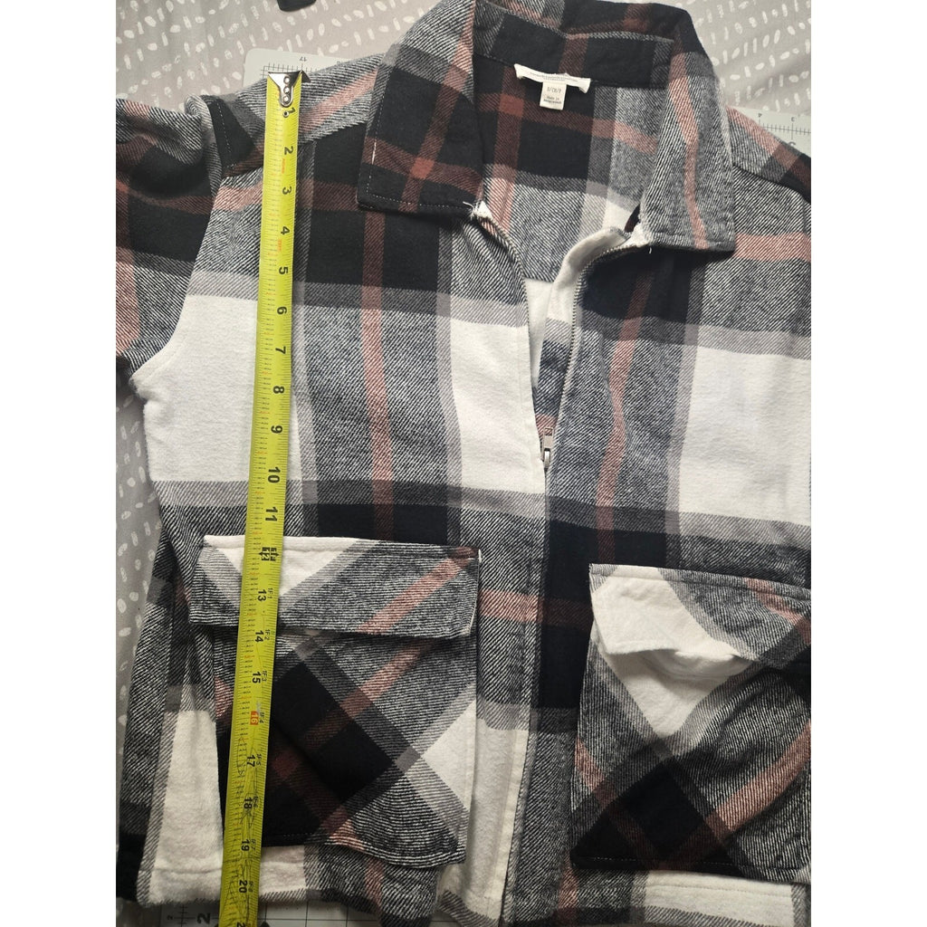 Beach Lunch Lounge Women's Plaid Button-Up Shirt, Multi-Color, Size Medium