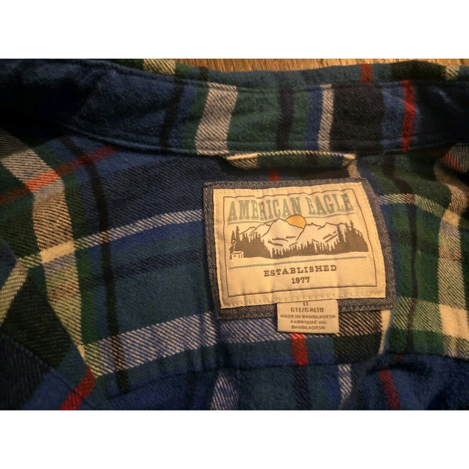 mens Large american eagle flannel shirt large