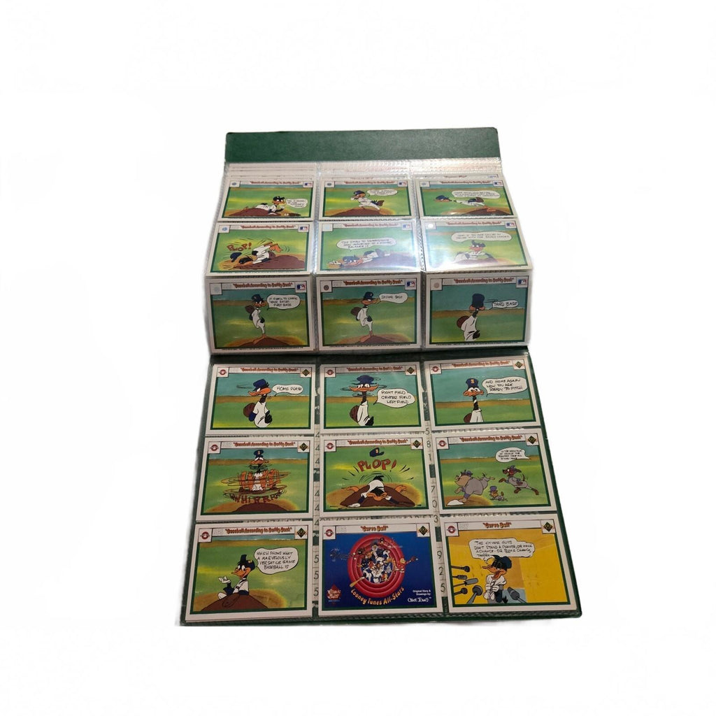 Vintage 1990 Upper Deck Looney Tunes Comic Ball Series 1 Green Card Album