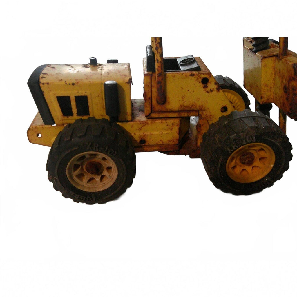 Vintage Tonka Pressed Steel Forklift Toy - Classic Yellow and Black Miniature
