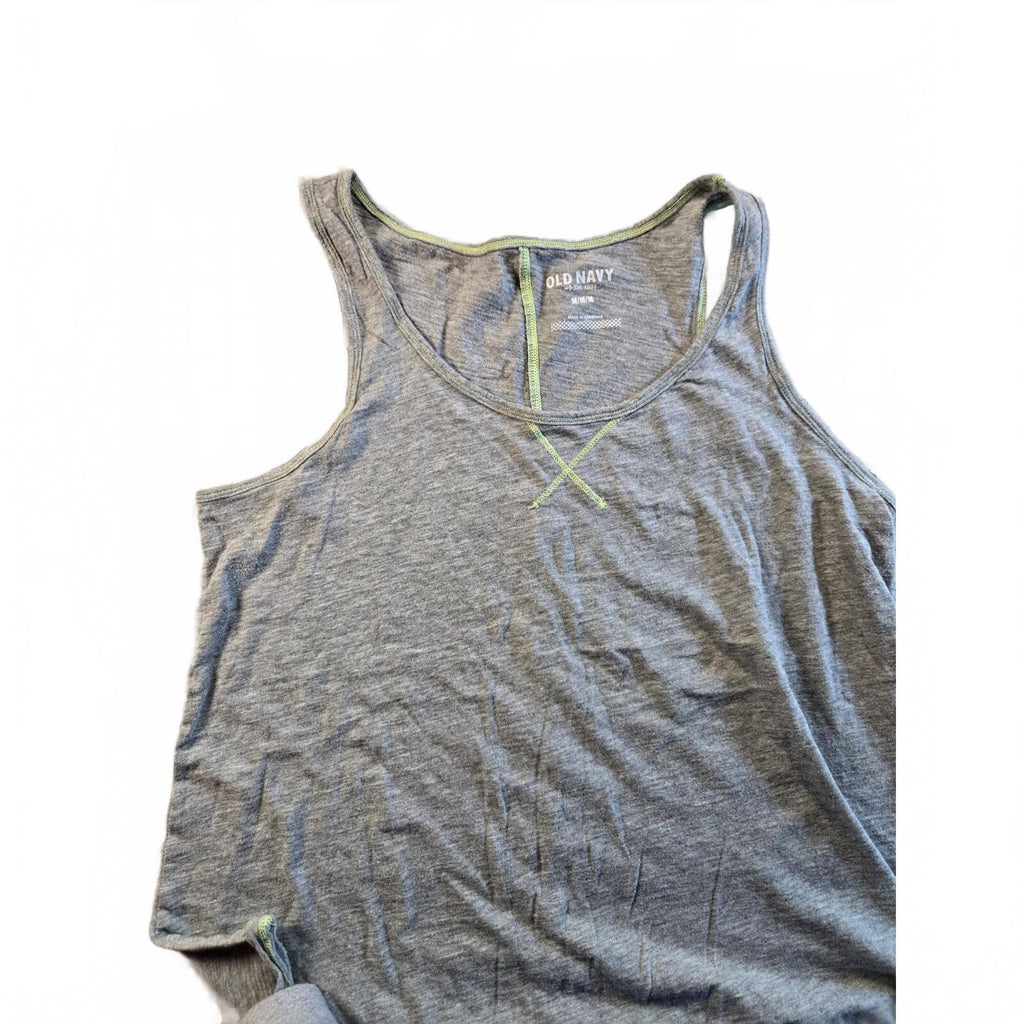 Old Navy Women's Medgray Solid  Neck Sleeveless Pullover Tank Top