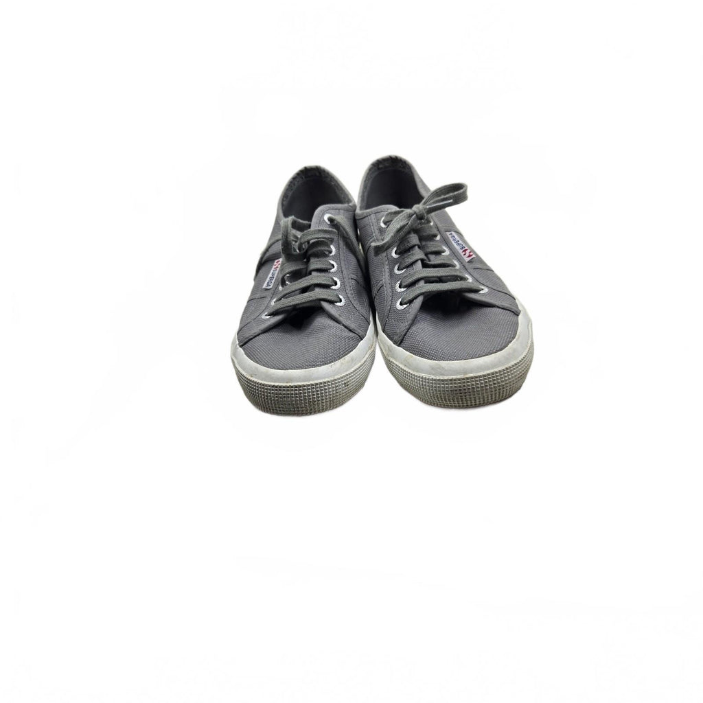 Superga 2750 Cotu Classic Gray Canvas Sneakers Women's US 8 EU 41 Good Condition