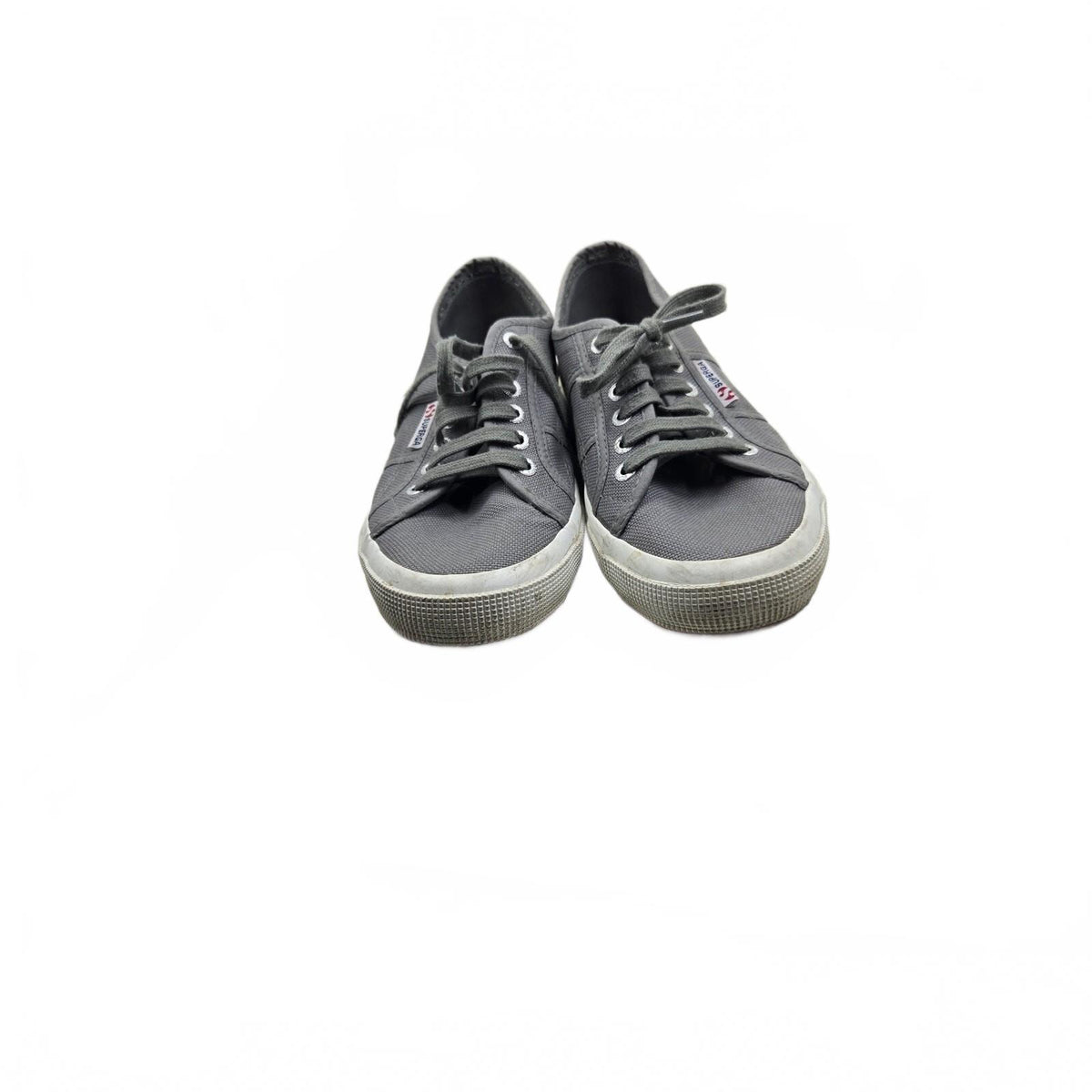 Superga 2750 Cotu Classic Gray Canvas Sneakers Women's US 8 EU 41 Good Condition