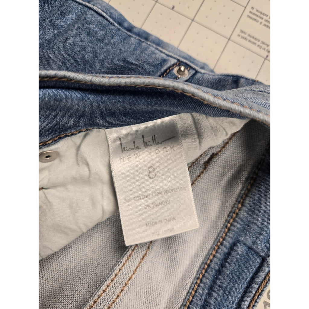 Nicole Miller SOHO High Rise Skinny Blue Denim Jeans - Size 9/10, Good Condition
