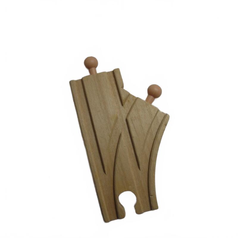 Wooden Train Track Switch Pieces - Durable Preschool Toy Set for Creative Play