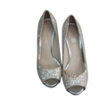 Audrey Brooke Quillan Cream Peep Toe Pumps Heels Size 8.5