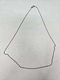 Vintage Thin Silver Chain Necklace with Spring Ring Clasp