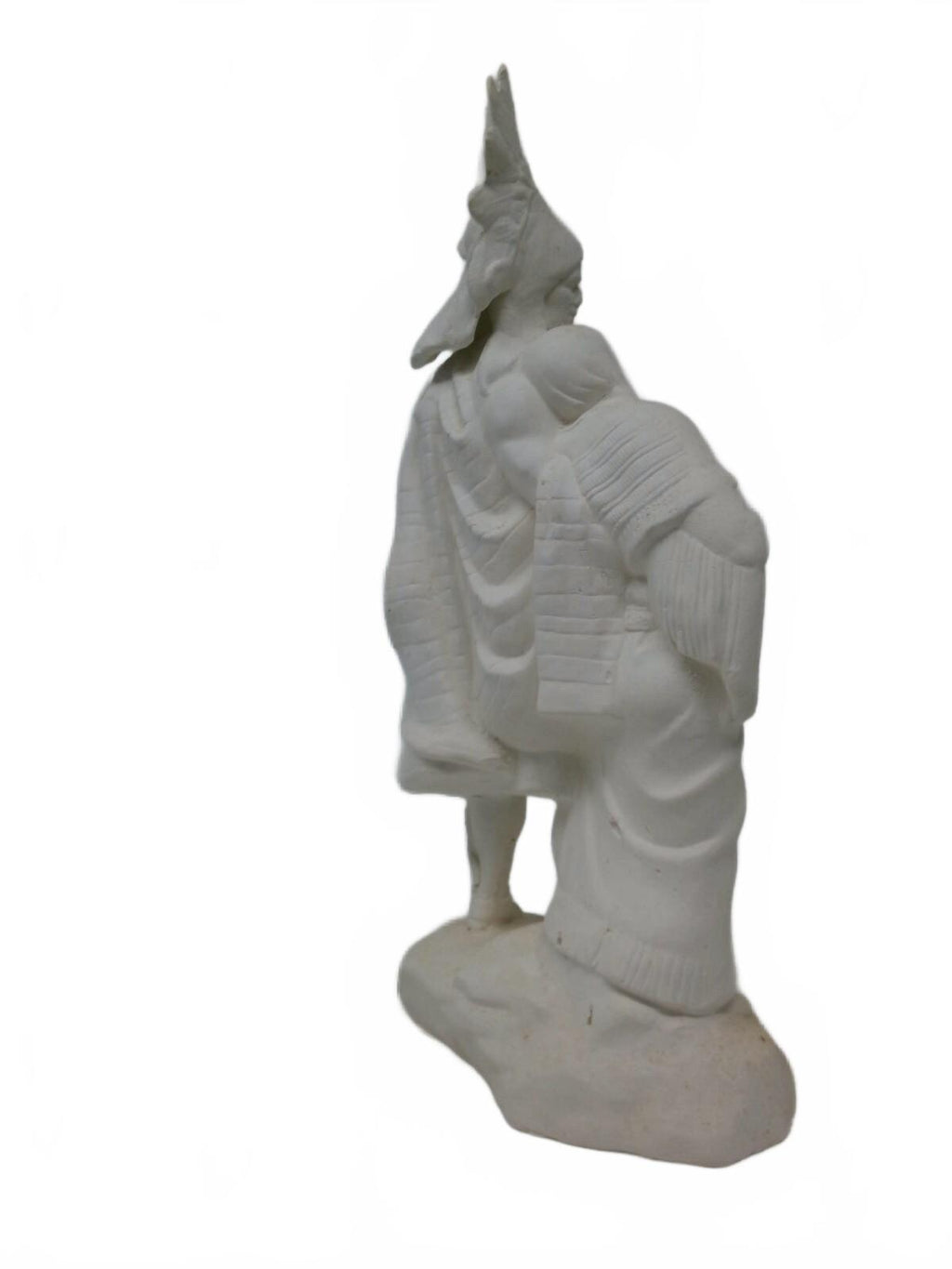 Vintage Native American Couple Ceramic Figurine Headdress ready to paint
