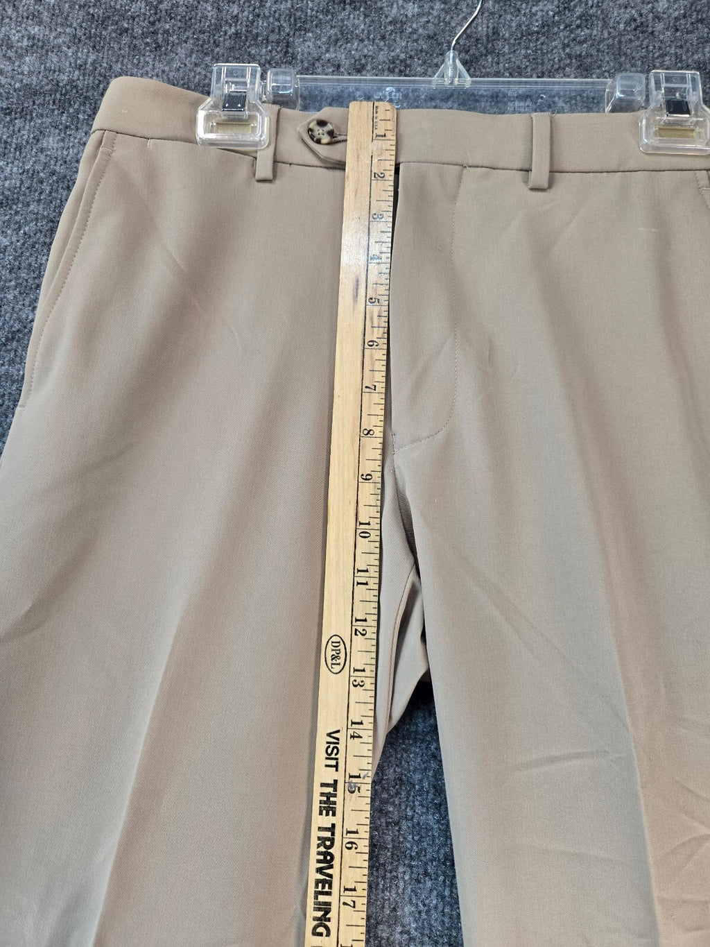 Nautica Beige Khaki Dress Pants with Flat Front