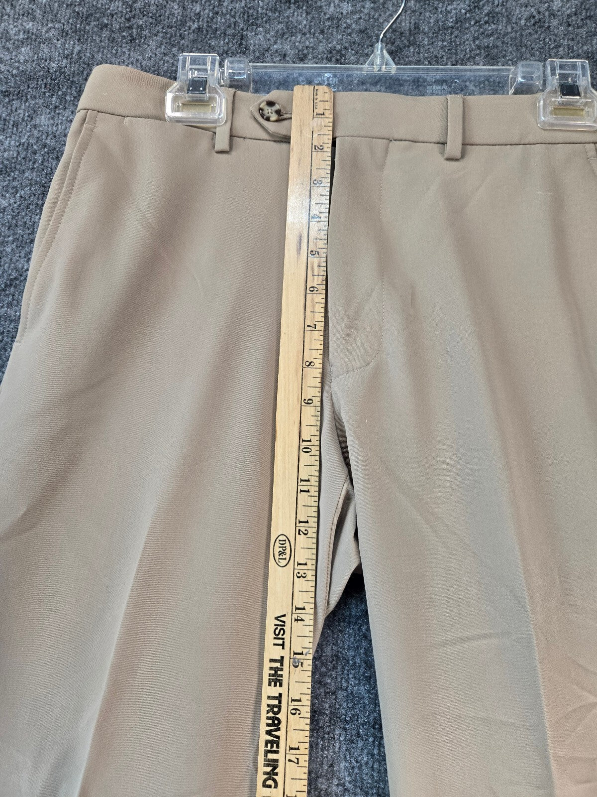 Nautica Beige Khaki Dress Pants with Flat Front