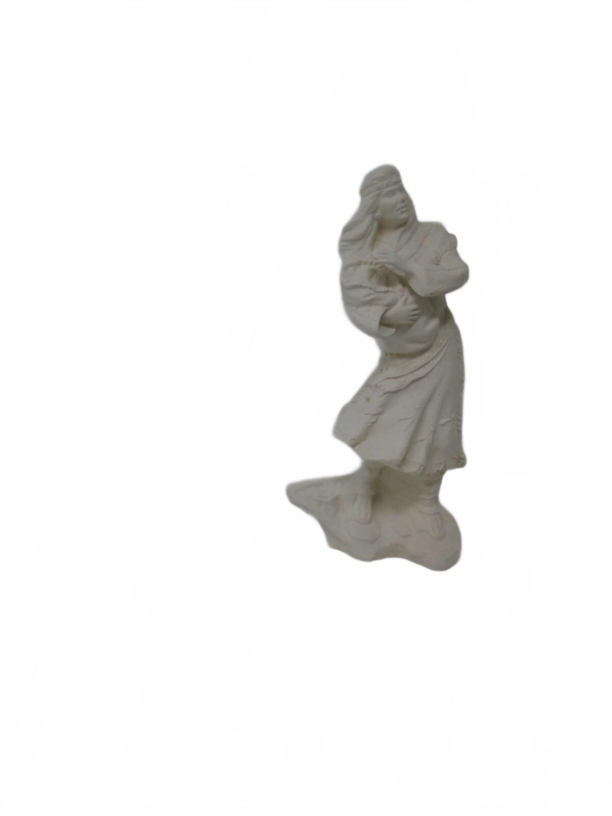 Ready 2 Paint, Provincial Bisque Sacajawea With Baby Statue, Native American