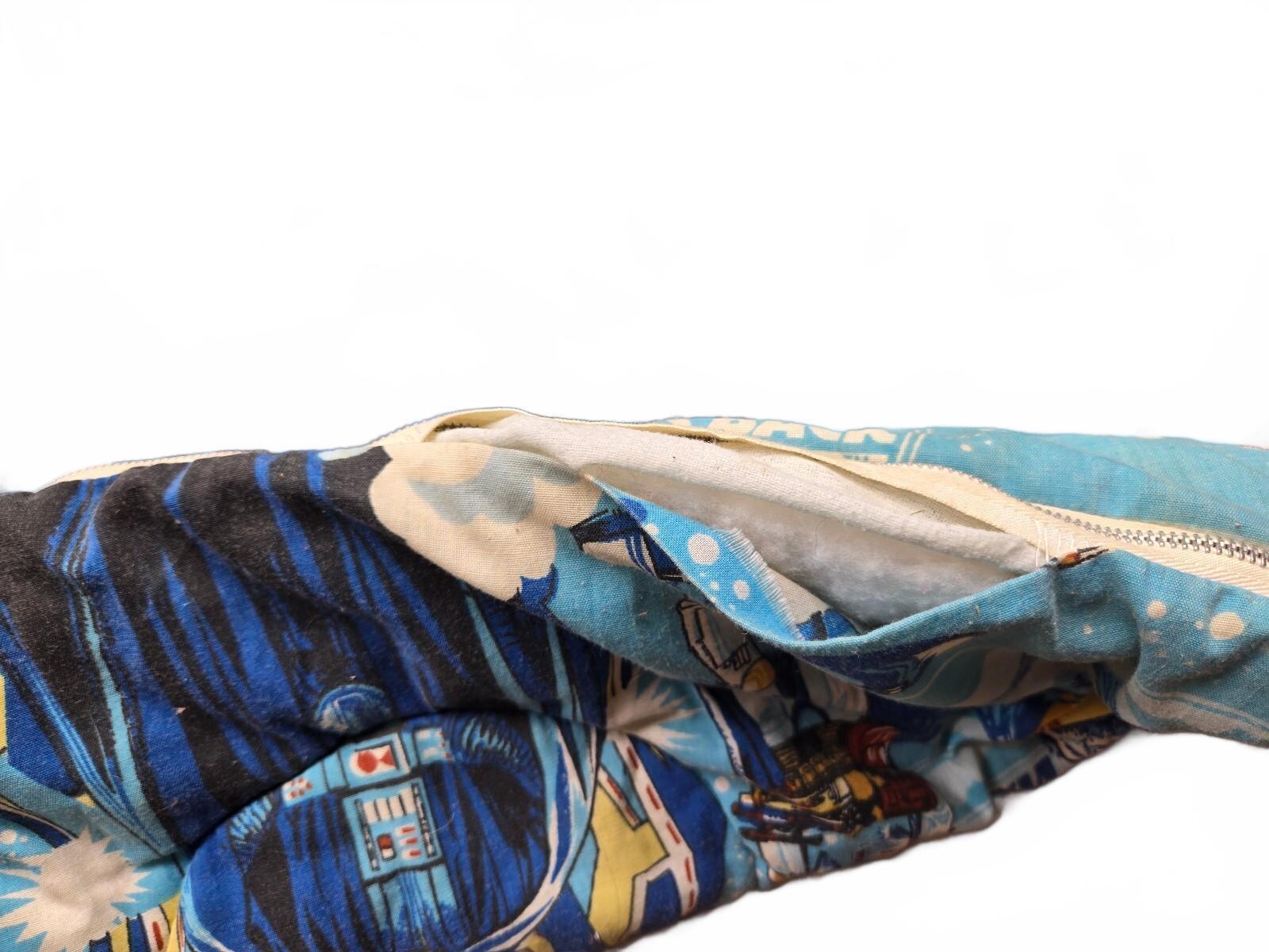 Vintage 1980 Star Wars Empire Strikes Back Sleeping Bag Boba Fett R2-D2 Black