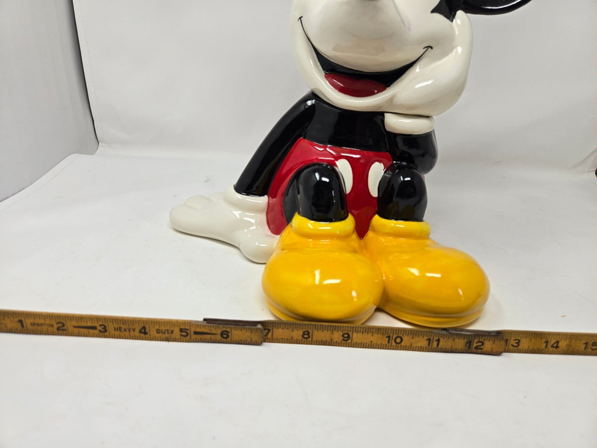 1990s Treasure Craft Mickey Mouse Ceramic Cookie Jar NIB