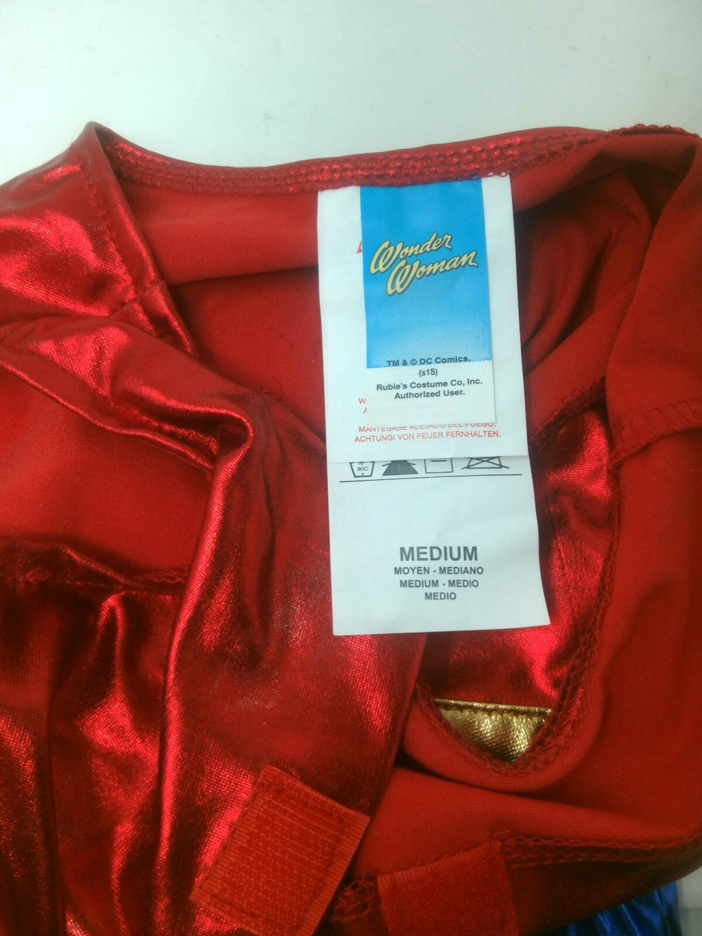 Wonder Woman Girl's Play Costume Dress Medium w/ Headband