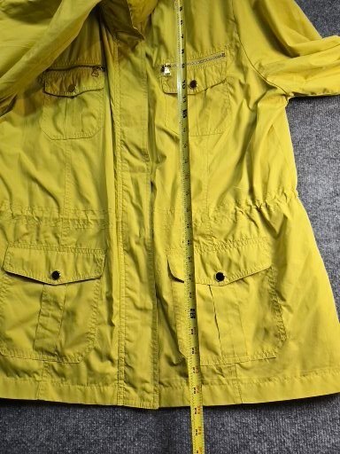 Style and CO Yellow Utility Jacket with Multiple Pockets