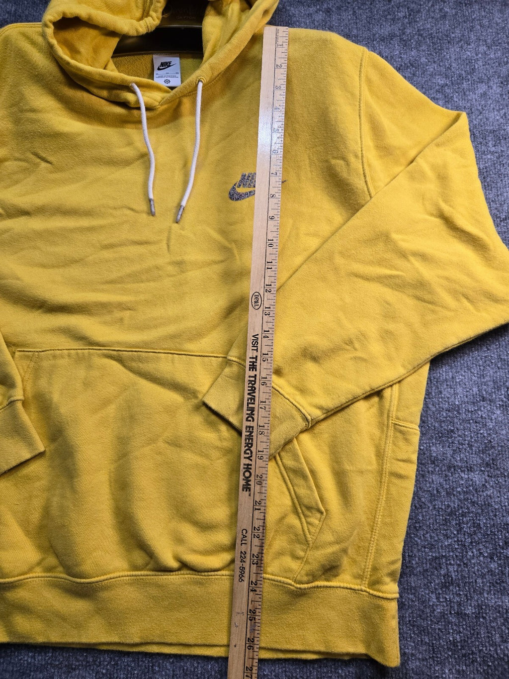 Nike Yellow Hoodie Sweatshirt Size XL