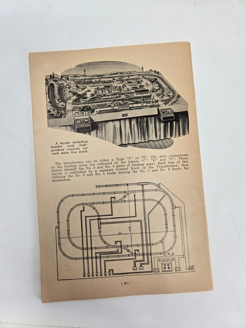 Lot of 2 Vintage 1940s Lionel Train Paper: 1942 Instruction Manual & 1947 Broc
