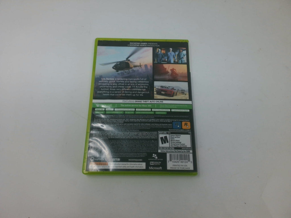 Grand Theft Auto V Xbox 360 Game