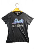 Official Disney Stitch Not Today Black Graphic T-Shirt Unisex Size [Insert Size]