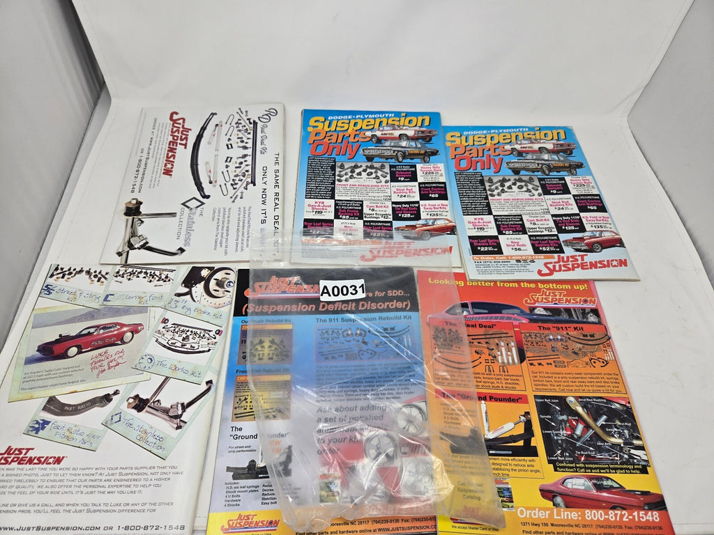 Vintage Mopar Muscle Magazines Lot with Just Suspension Flyers