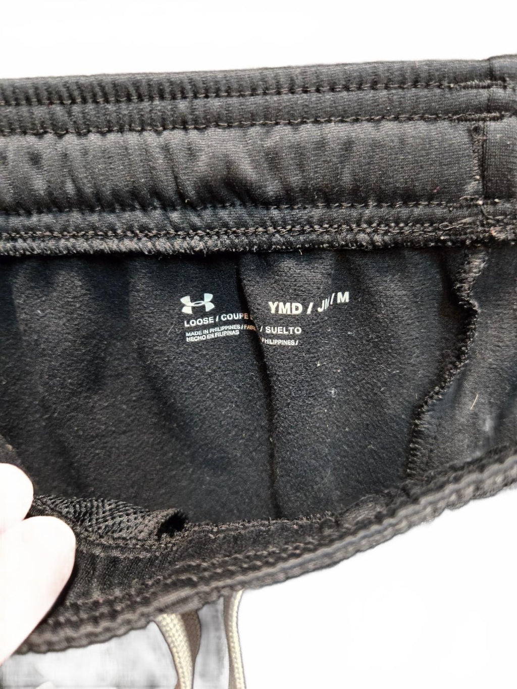 Under Armour Black Athletic Jogger Pants with Logo YM