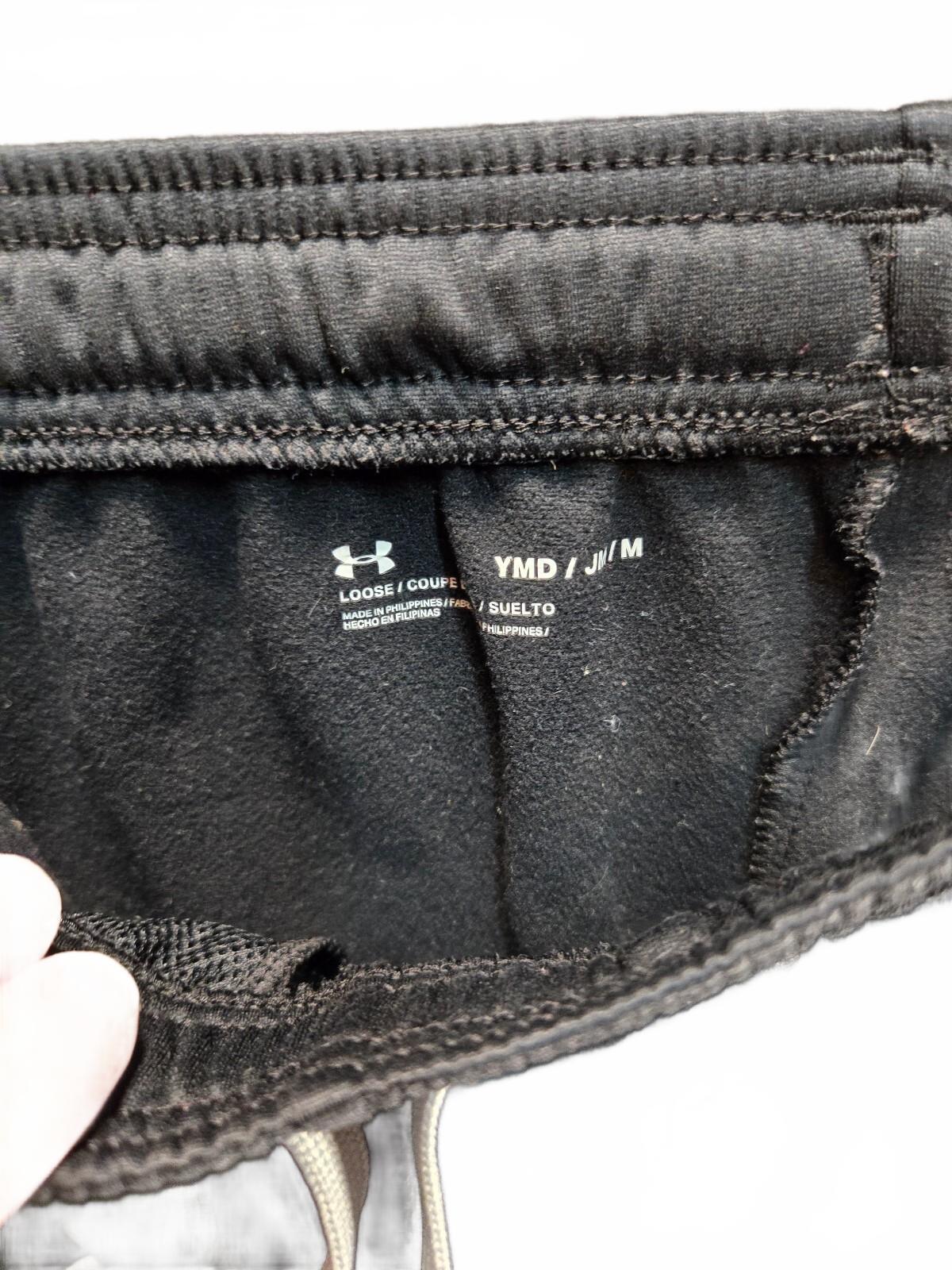 Under Armour Black Athletic Jogger Pants with Logo YM