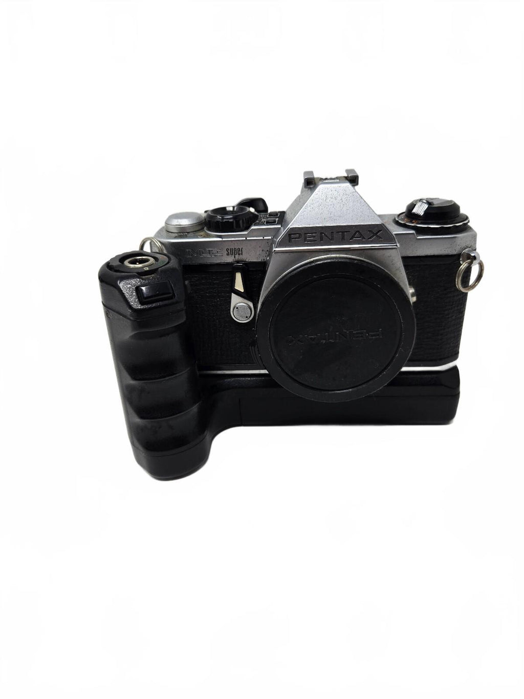 Vintage Pentax Me Super 35MM Film Camera Kit W/ Winder II & Vivitar Flash