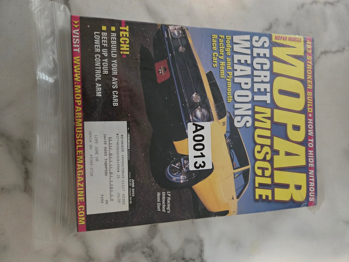 Mopar Muscle Magazine Lot - Classic Car Muscle Car Enthusiast Collection