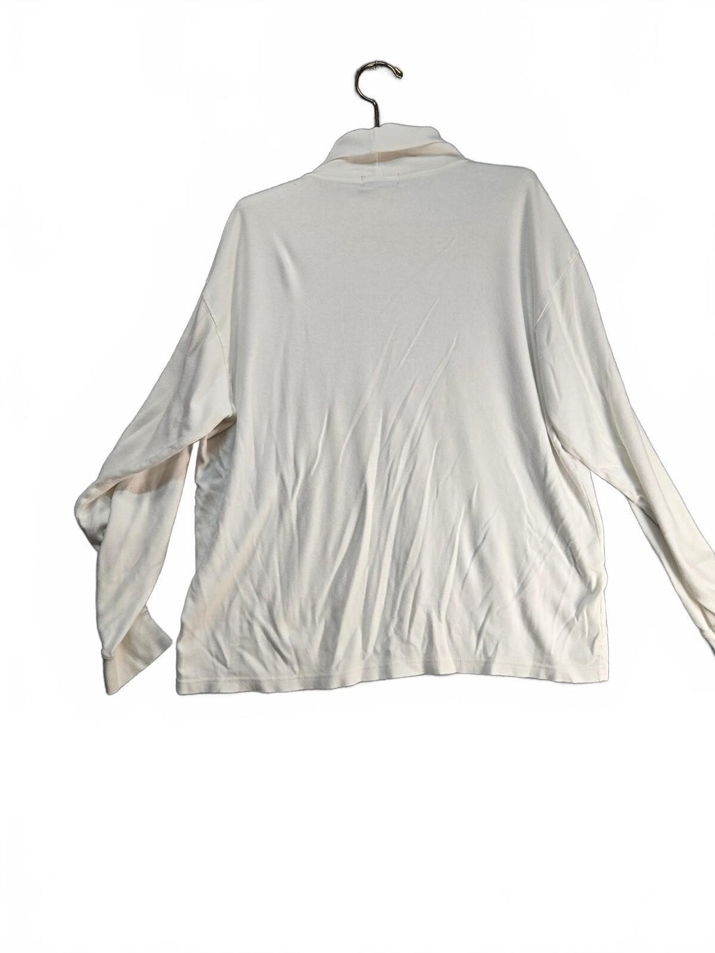 Club Room Women's White Cotton Turtleneck Sweater XXL