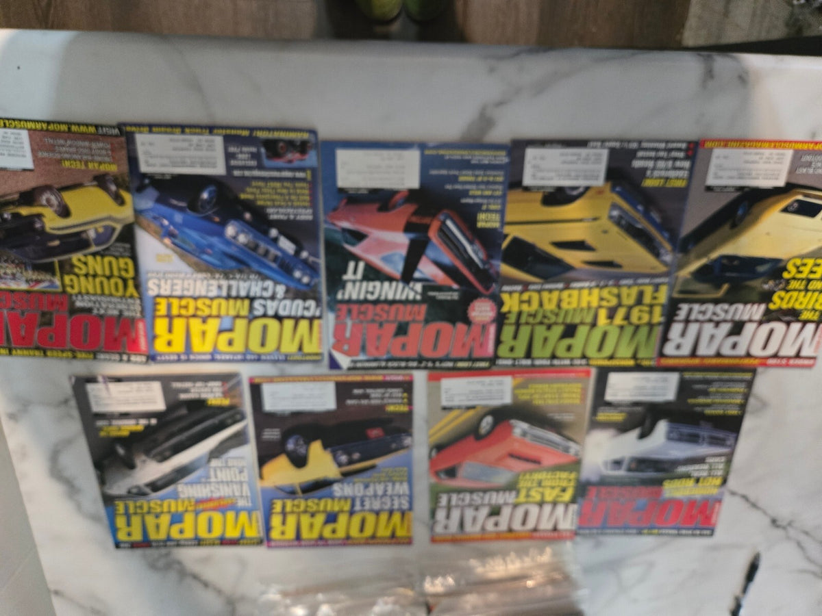 Mopar Muscle Magazine Lot - Classic Car Muscle Car Enthusiast Collection