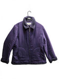 Jones New York Purple Fleece Jacket with Sherpa Lining, Women's Medium