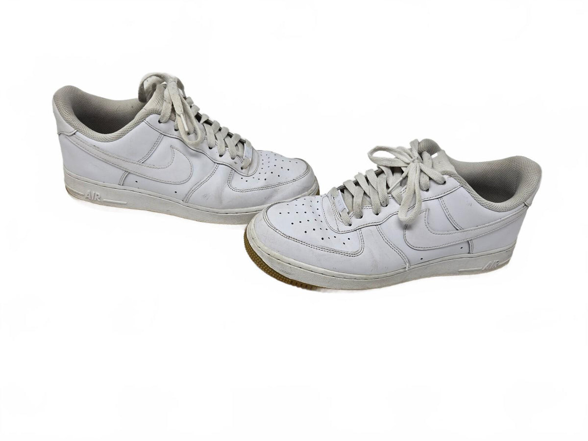 Nike Air Force 1 Low White Gum Bottoms Casual Skate Shoes 10