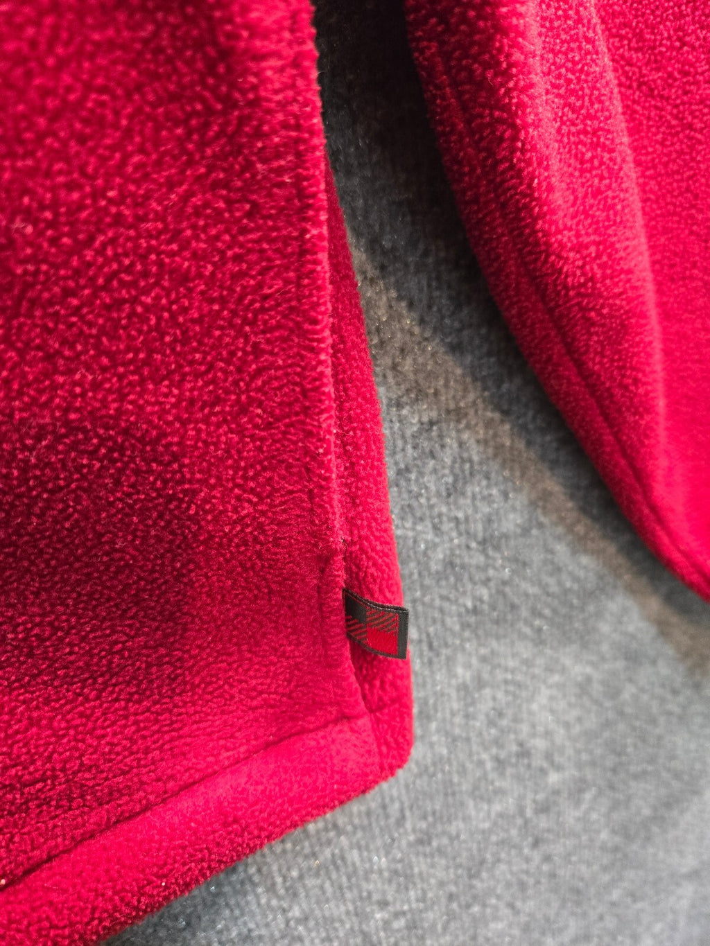 Woolrich Red Fleece Full Zip Fleece Jacket Size Large