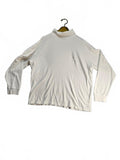 Club Room Women's White Cotton Turtleneck Sweater XXL