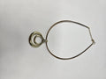 Vintage Gold-Tone Double Loop Concentric Teardrop Pendant Collar Necklace