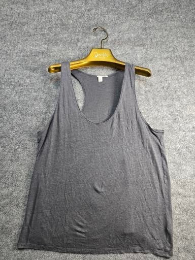 Gray Sleeveless Racerback Tank Top