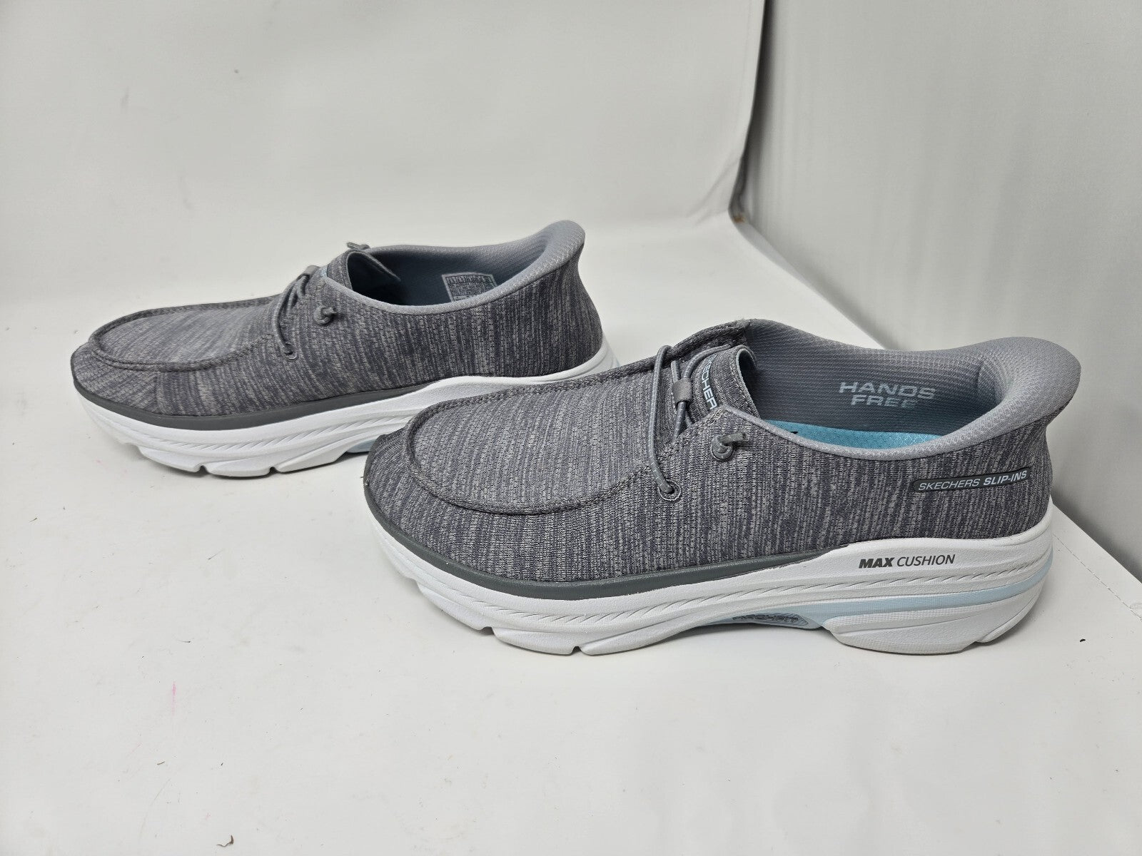 Skechers Max Cushioning Slip-On Sneakers in Gray, Size 9.5