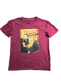 Halloween Horror Dunkin Donuts Parody Tee Michael Myers Jason Voorhees Maroon