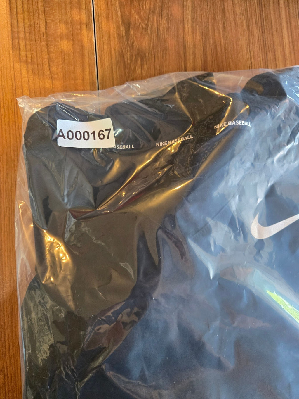 Nike Baseball Dri-Fit 3/4 Sleeve Hot Jacket V-Neck Pullover Black Size Small