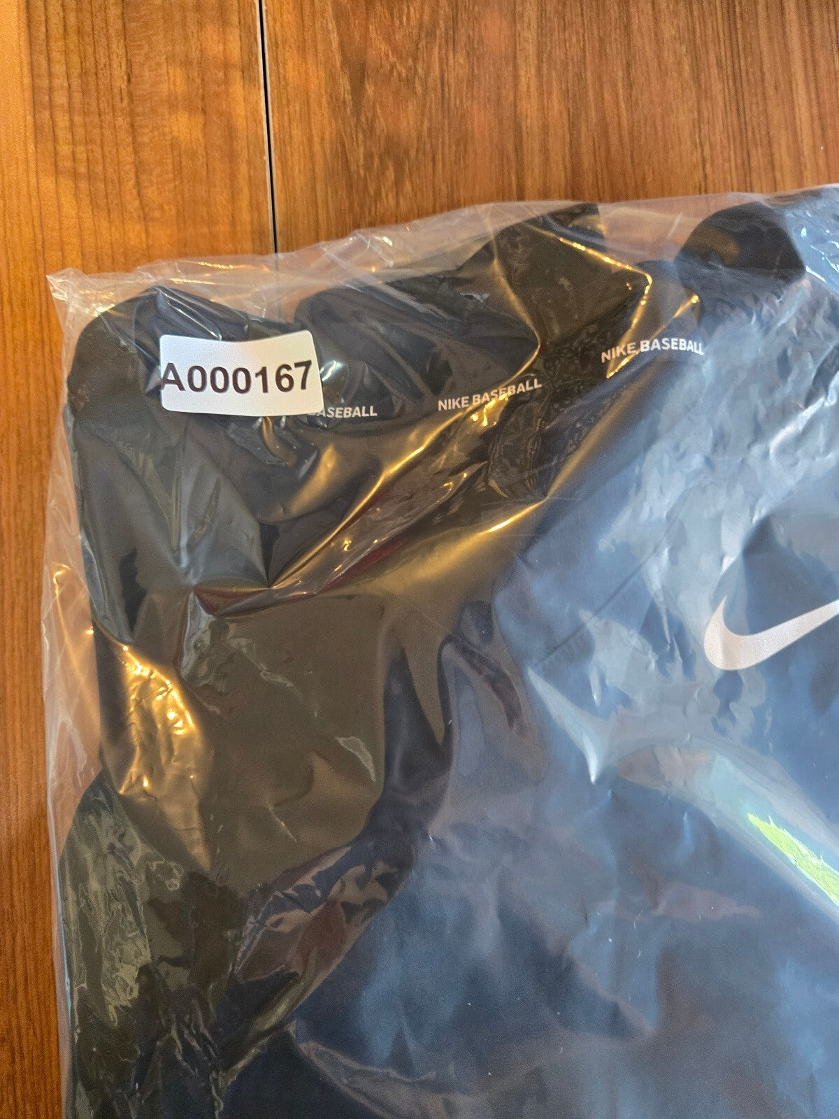 Nike Baseball Dri-Fit 3/4 Sleeve Hot Jacket V-Neck Pullover Black Size Small