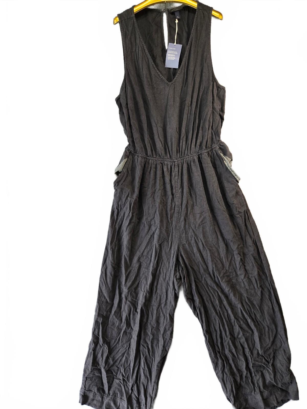 Universal Thread Women's Black Sleeveless Jumpsuit XXL