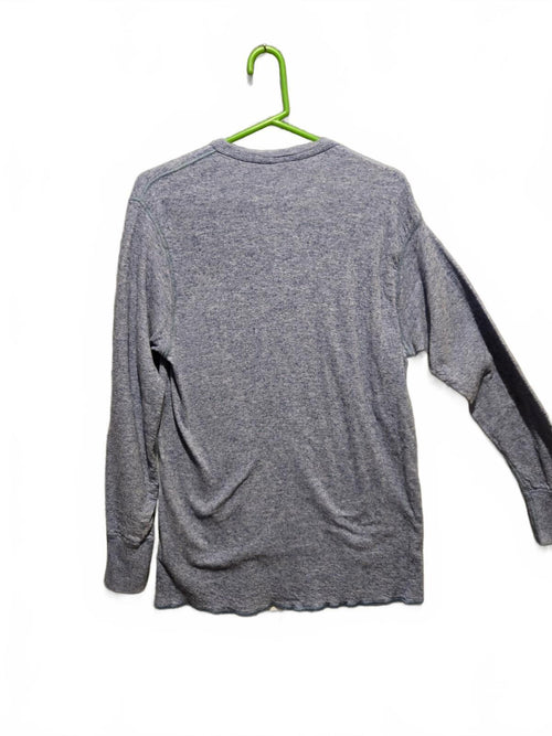 Vintage 90s Duofold Double Layer Thermal Shirt Mens XL Heather Blue Made In USA