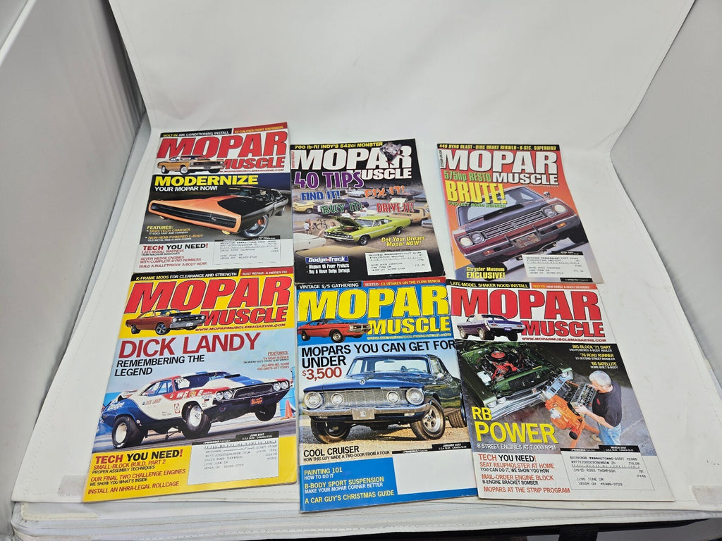 Vintage Mopar Muscle Magazines Lot with Just Suspension Flyers