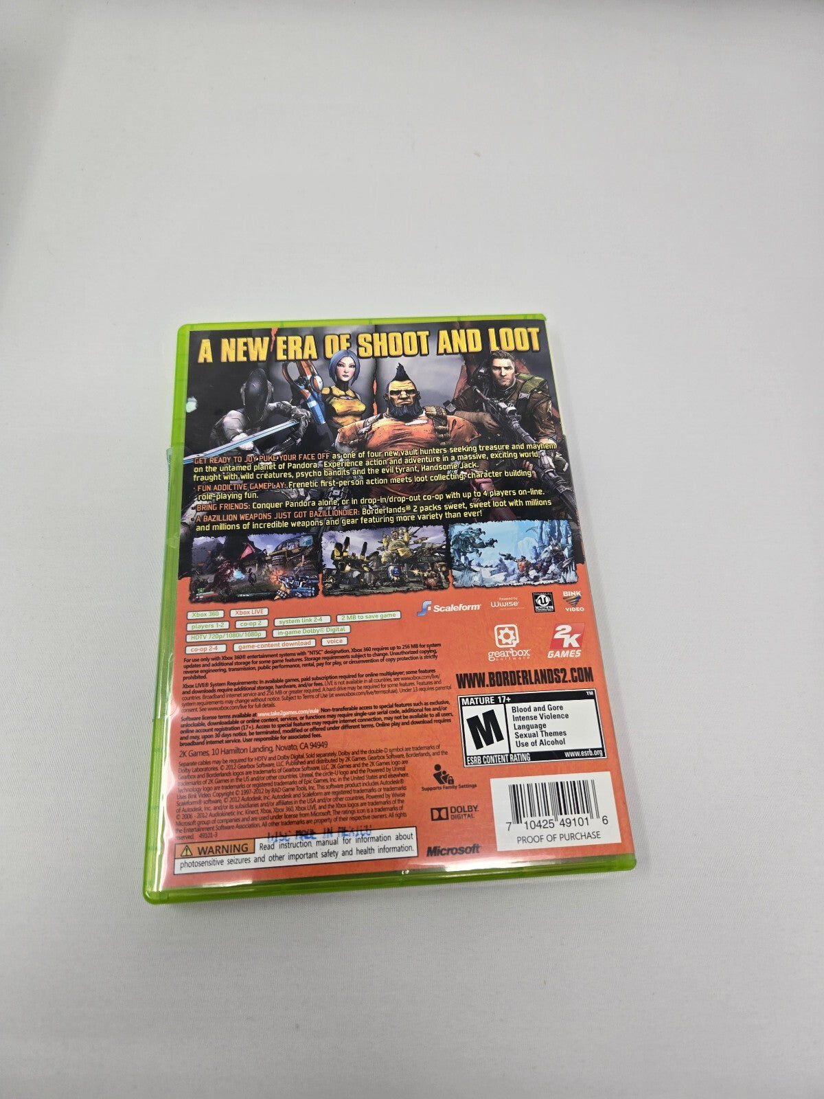 Borderlands 2 (Xbox 360, 2012) Standard Edition CIB