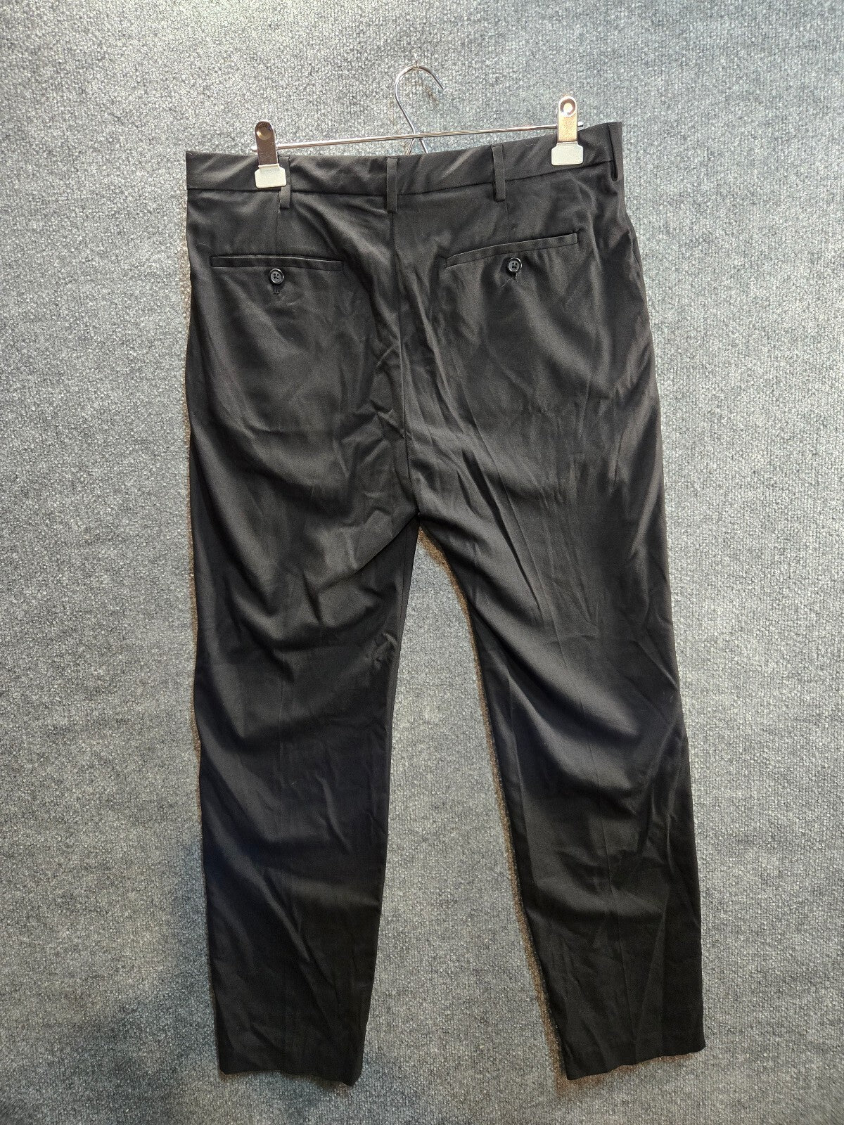 Van Heusen Men's Black Straight Fit Dress Pants 34x32