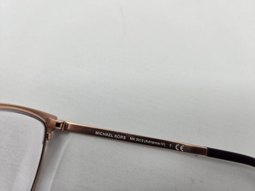 Michael Kors MK3012 Adrianna IV Gold & Burgundy Cat Eye Eyeglass Frames
