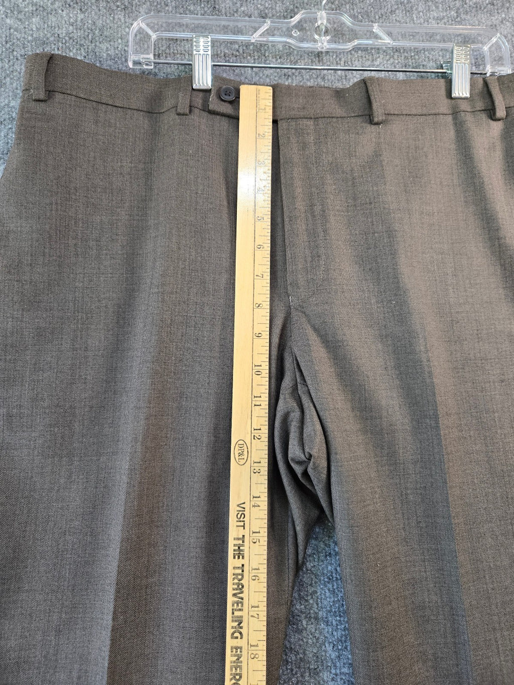 Collection by Michael Strahan Men's Wool Blend Dress Pants Brown 36x30