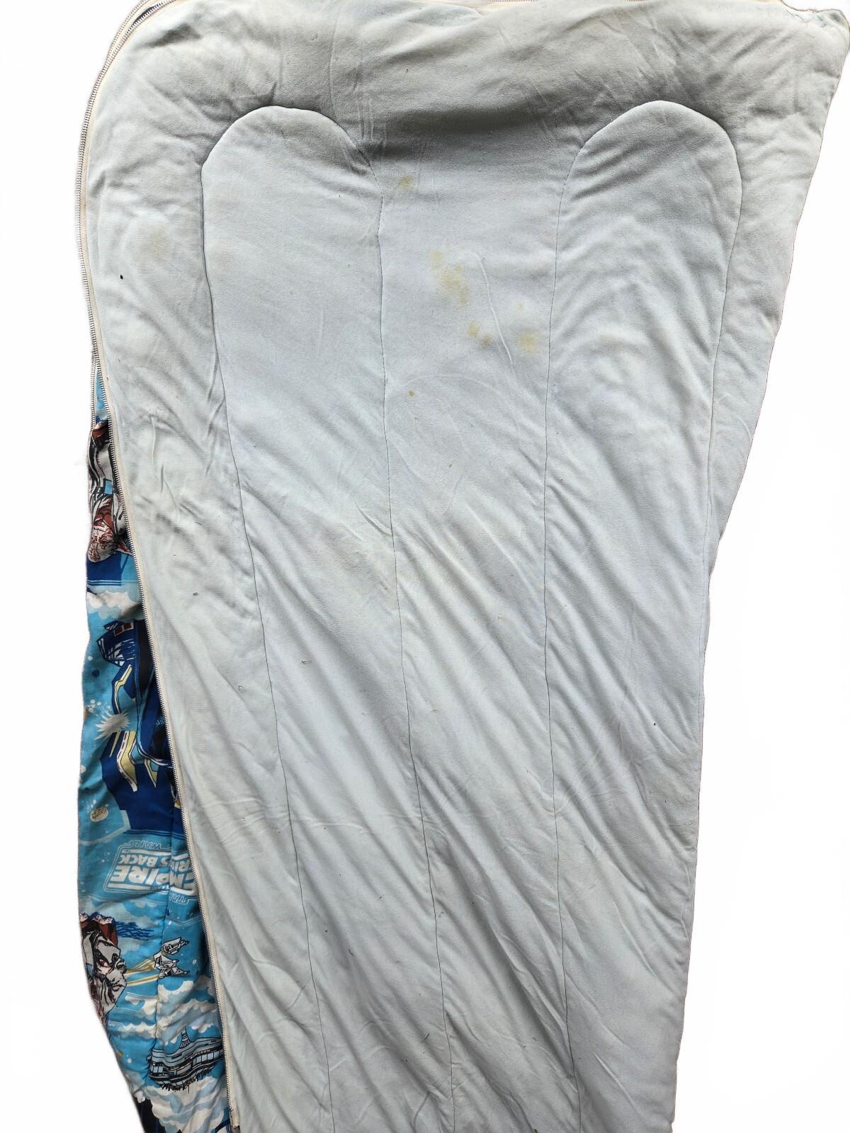 Vintage 1980 Star Wars Empire Strikes Back Sleeping Bag Boba Fett R2-D2 Black