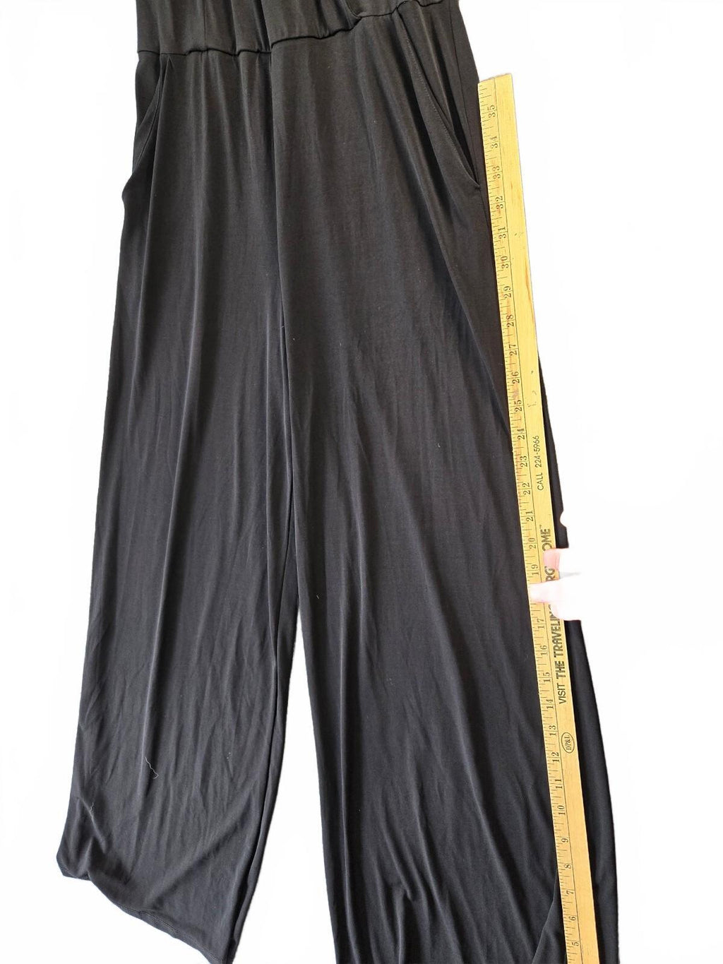 Lennie for Nina Leonard Black Sleeveless Jumpsuit Size S