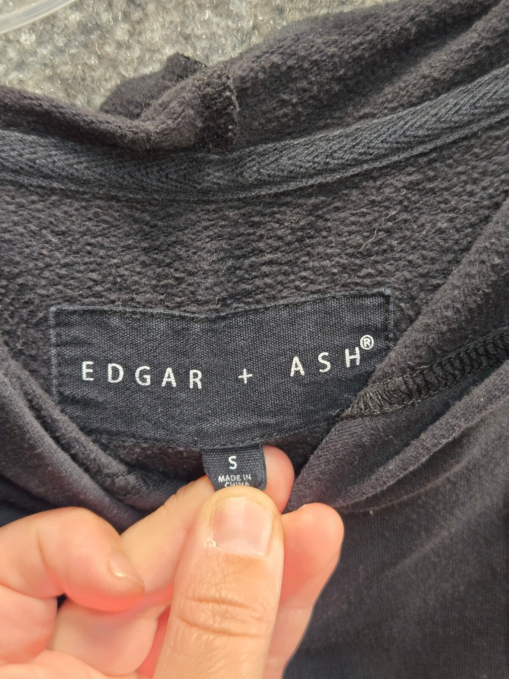 Edgar + Ash Colorblock Hooded Sweatshirt Size Small